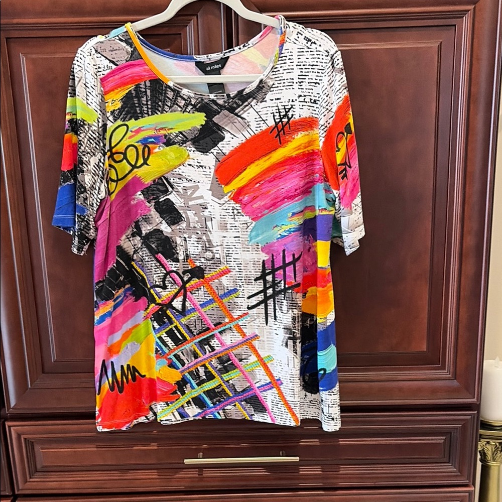 Colorful Abstract Graphic T-Shirt